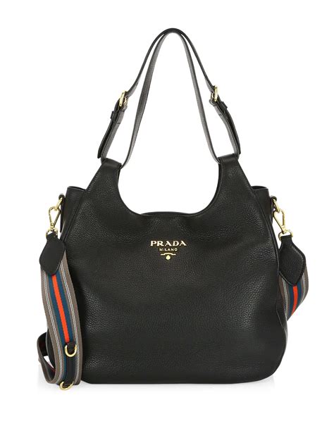 prada hobo bag leder|prada hobo bag with strap.